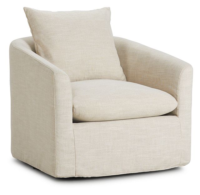 Willow Light Beige Fabric Swivel Chair (2)