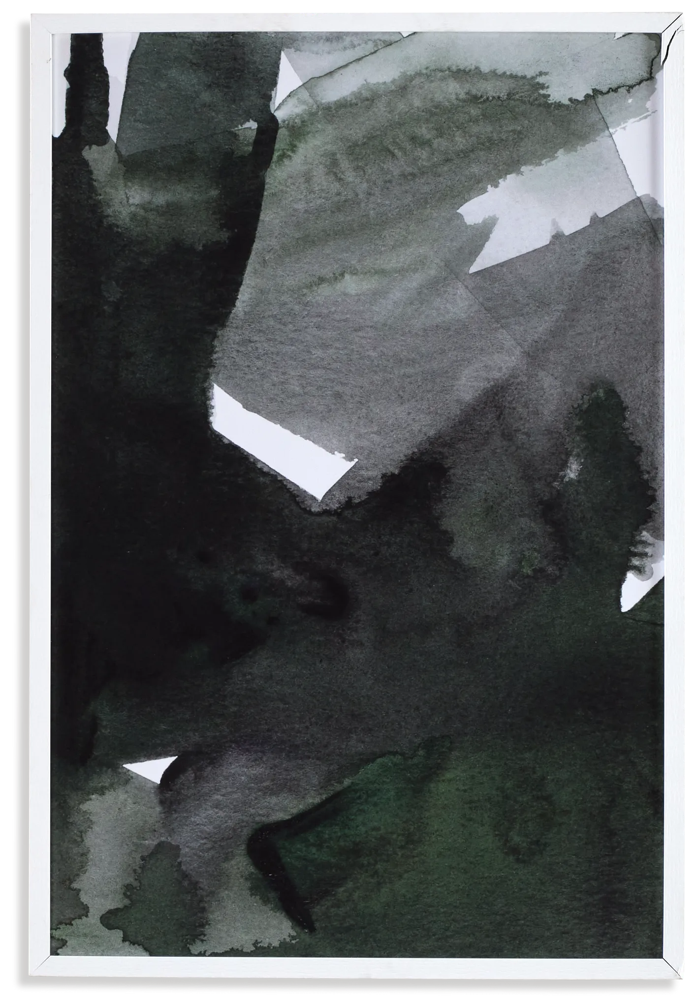 Mauriso Dark Green Framed Wall Art