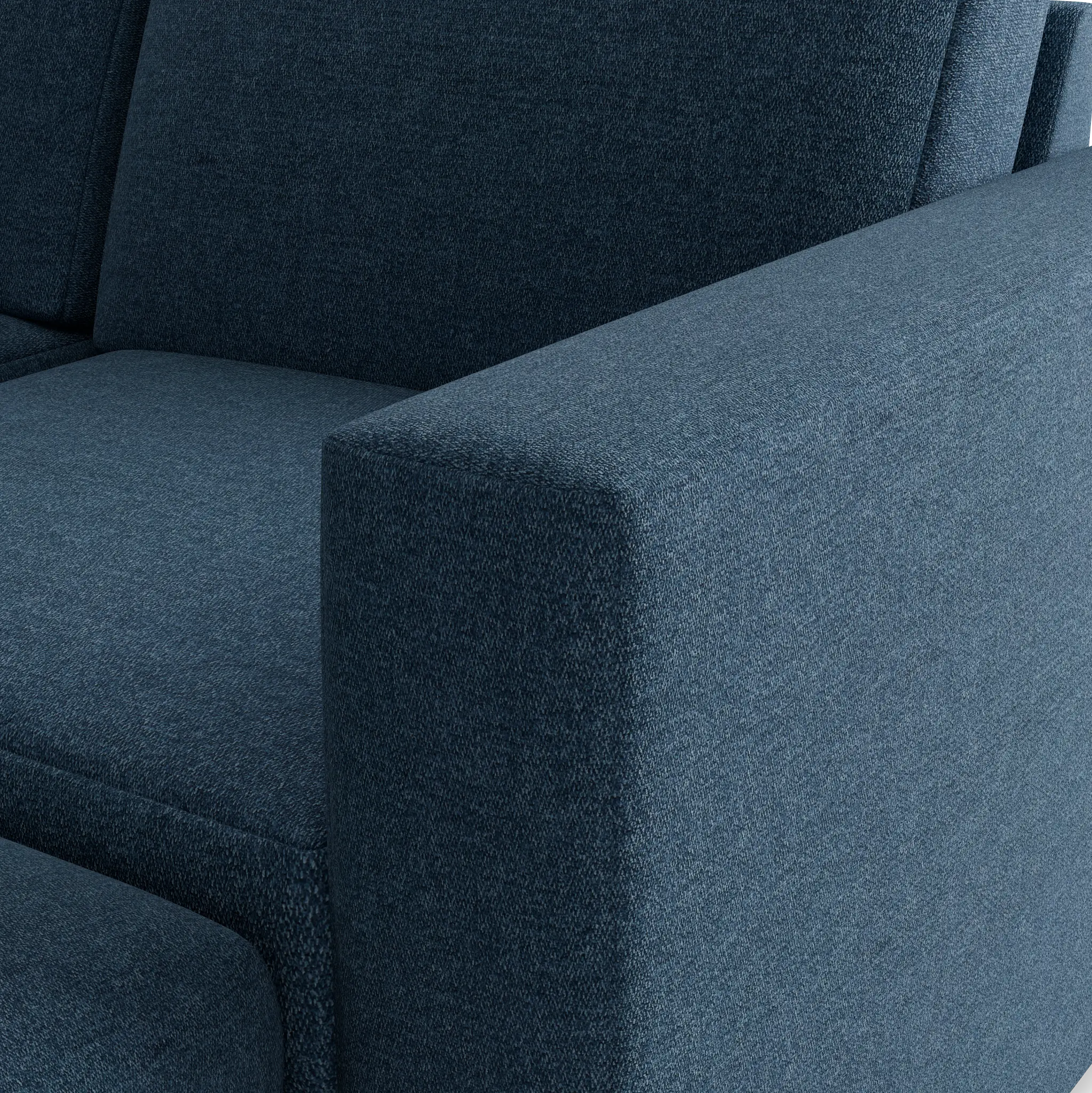 Citymod Blue Fabric 6-piece Pit Sectional Citymod Blue Fabric 6-piece Pit Sectional