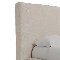 Grayton Sutton Beige 54" Upholstered Shelter Bed