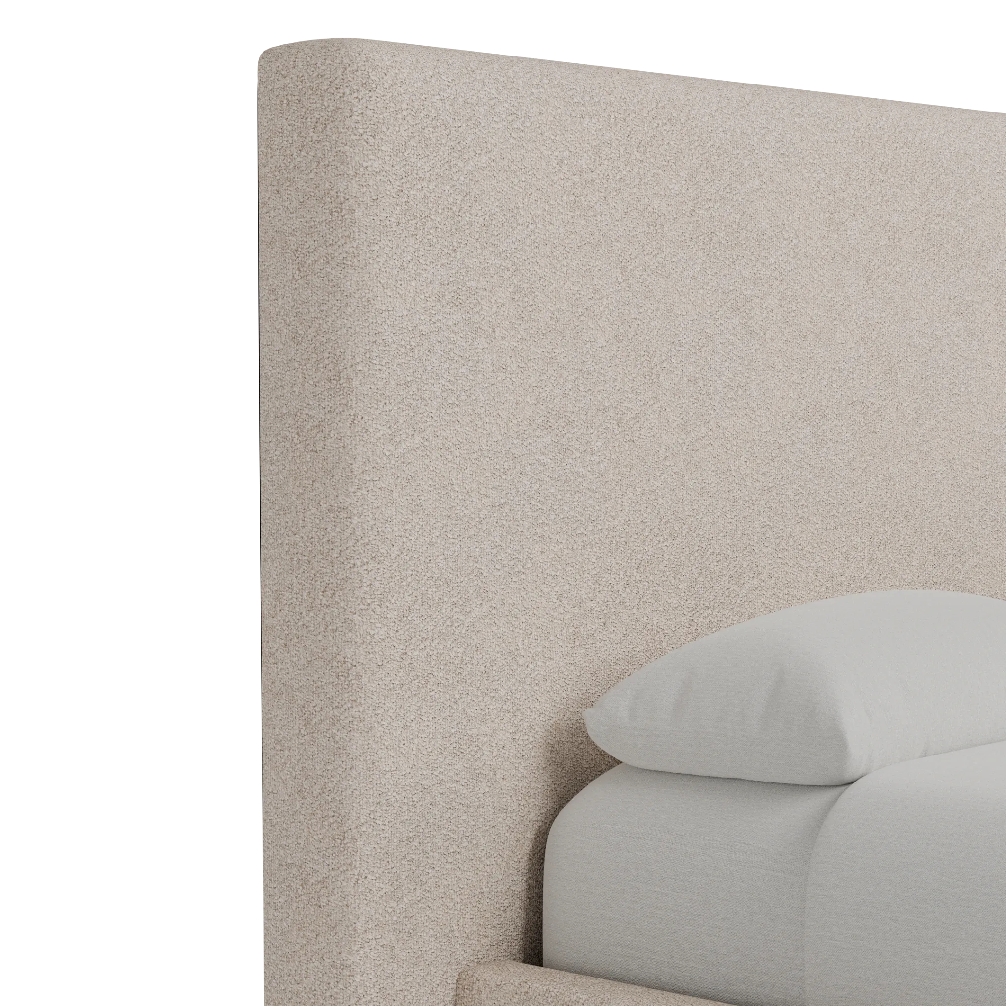 Grayton Sutton Beige 54" Upholstered Shelter Bed