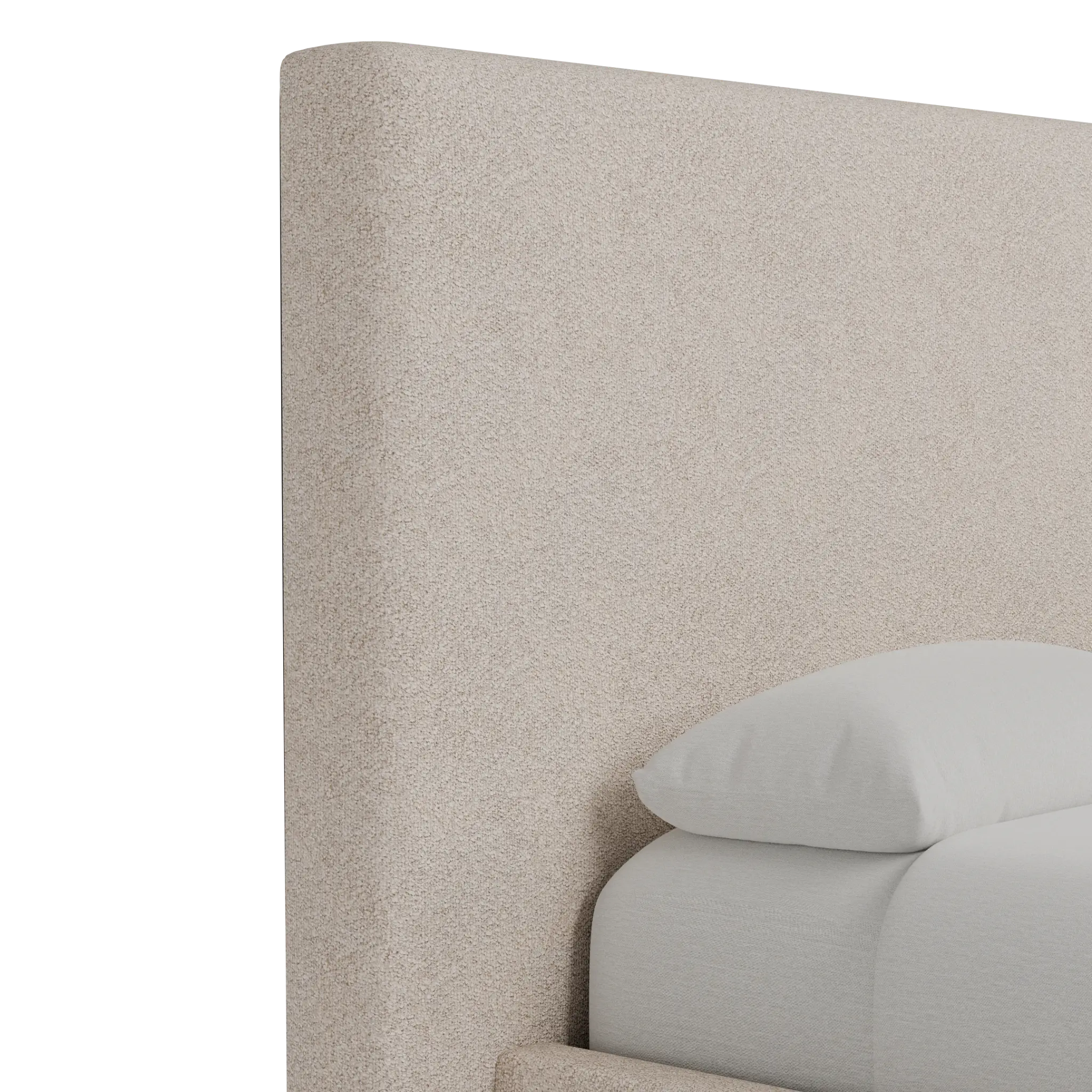 Grayton Sutton Beige 54" Upholstered Shelter Bed Grayton Sutton Beige 54" Upholstered Shelter Bed