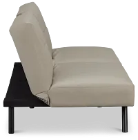 Andes Light Gray Micro Sofa Futon