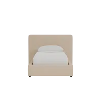 Grayton Elite Taupe 44" Upholstered Platform Bed