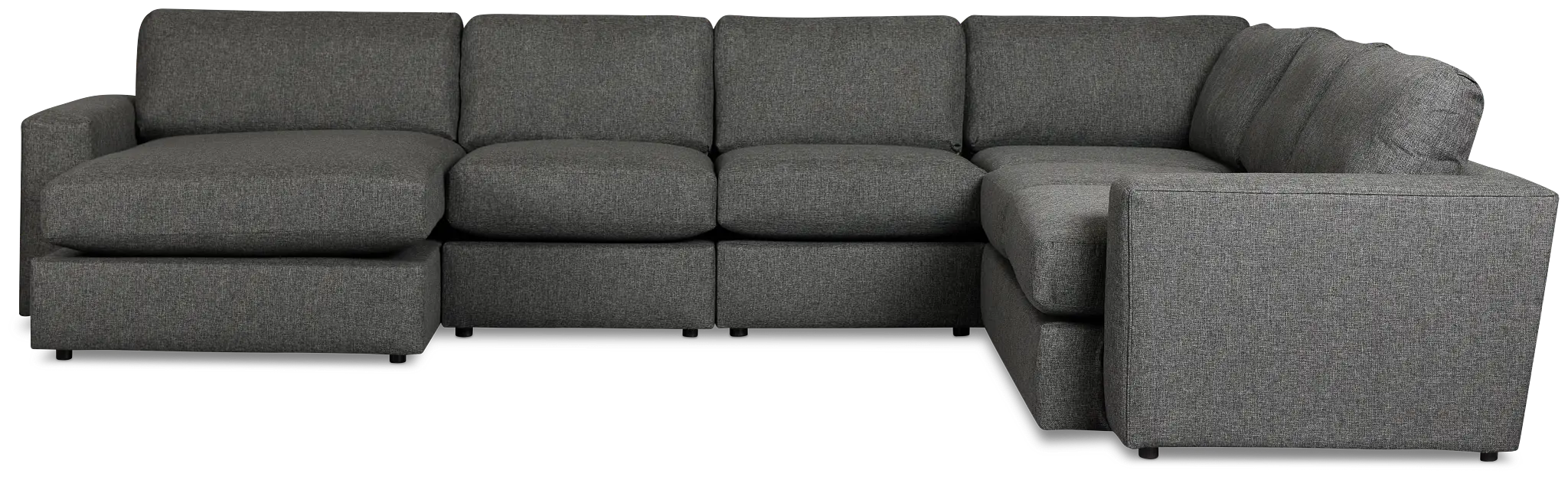 Brantley Dark Gray Fabric Large Left Chaise Sectional Brantley Dark Gray Fabric Large Left Chaise Sectional