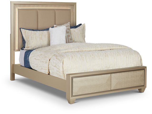 Manhattan Champagne Platform Bed