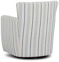Blakely Light Blue Stripe Accent Chair