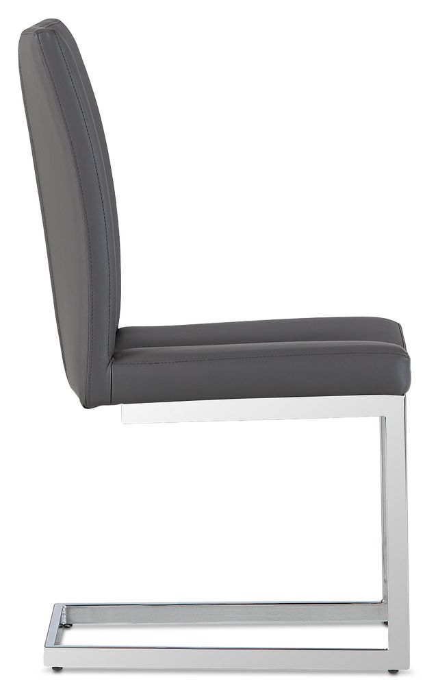 London Gray Upholstered Side Chair (3)