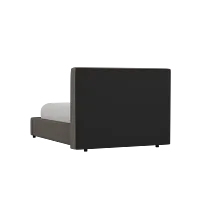 Grayton Revenue Beige 44" Upholstered Platform Bed
