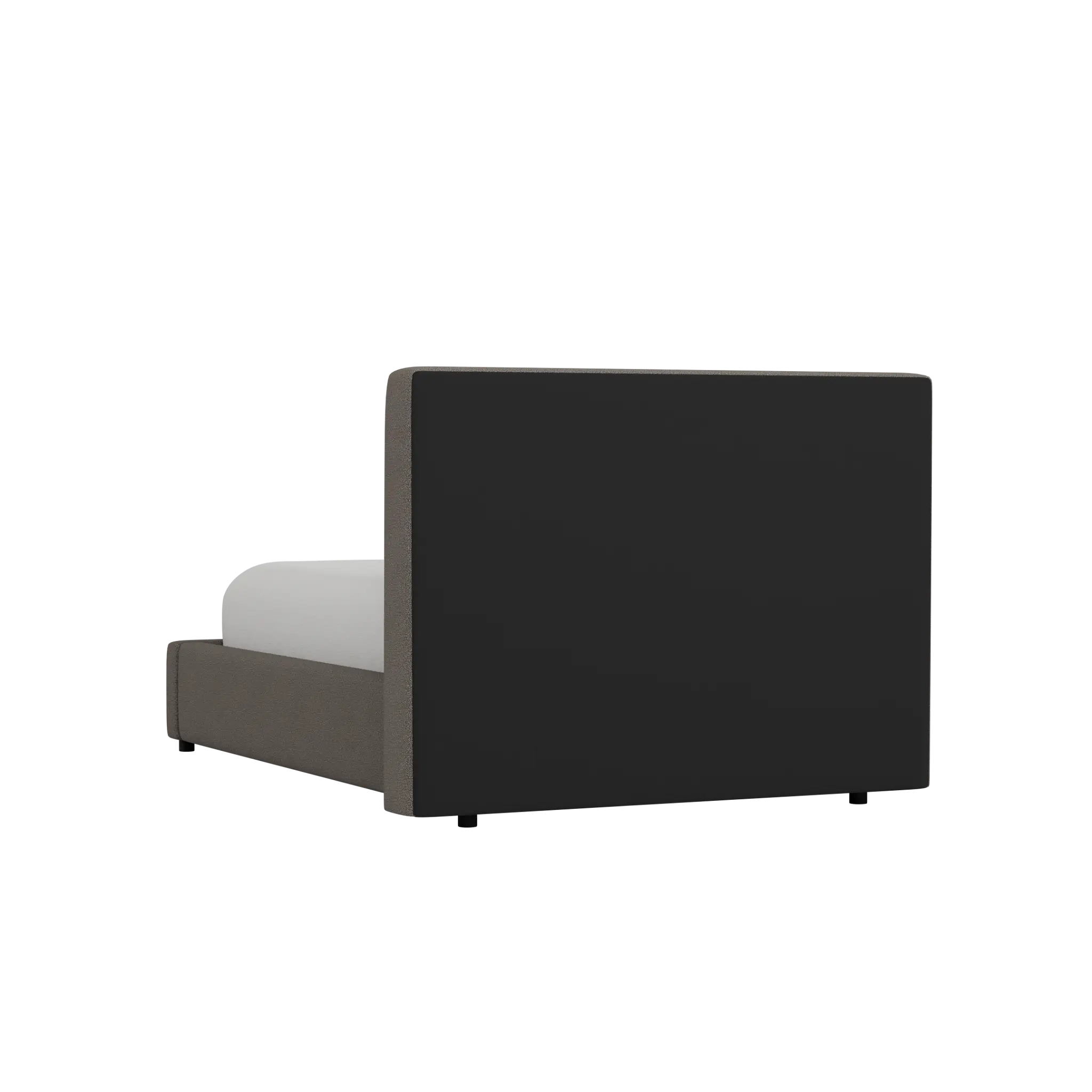 Grayton Revenue Beige 44" Upholstered Platform Bed Grayton Revenue Beige 44" Upholstered Platform Bed