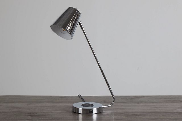 Kara Chrome Desk Lamp