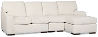 Sinclair Light Beige Fabric Small Right Chaise Sectional