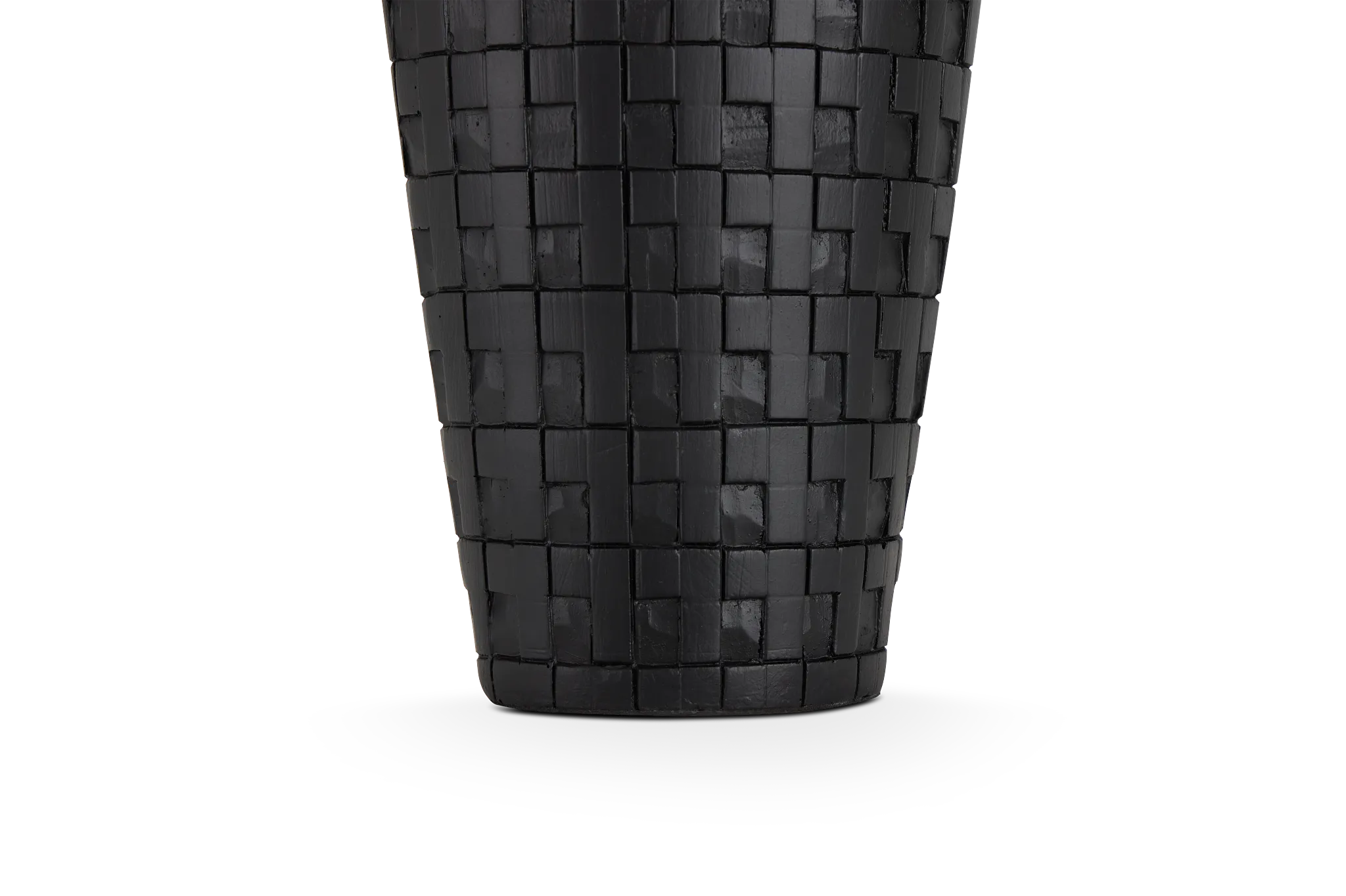 Zahara Black Short Vase