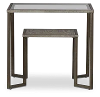 Bendishaw Metal Rectangular End Table