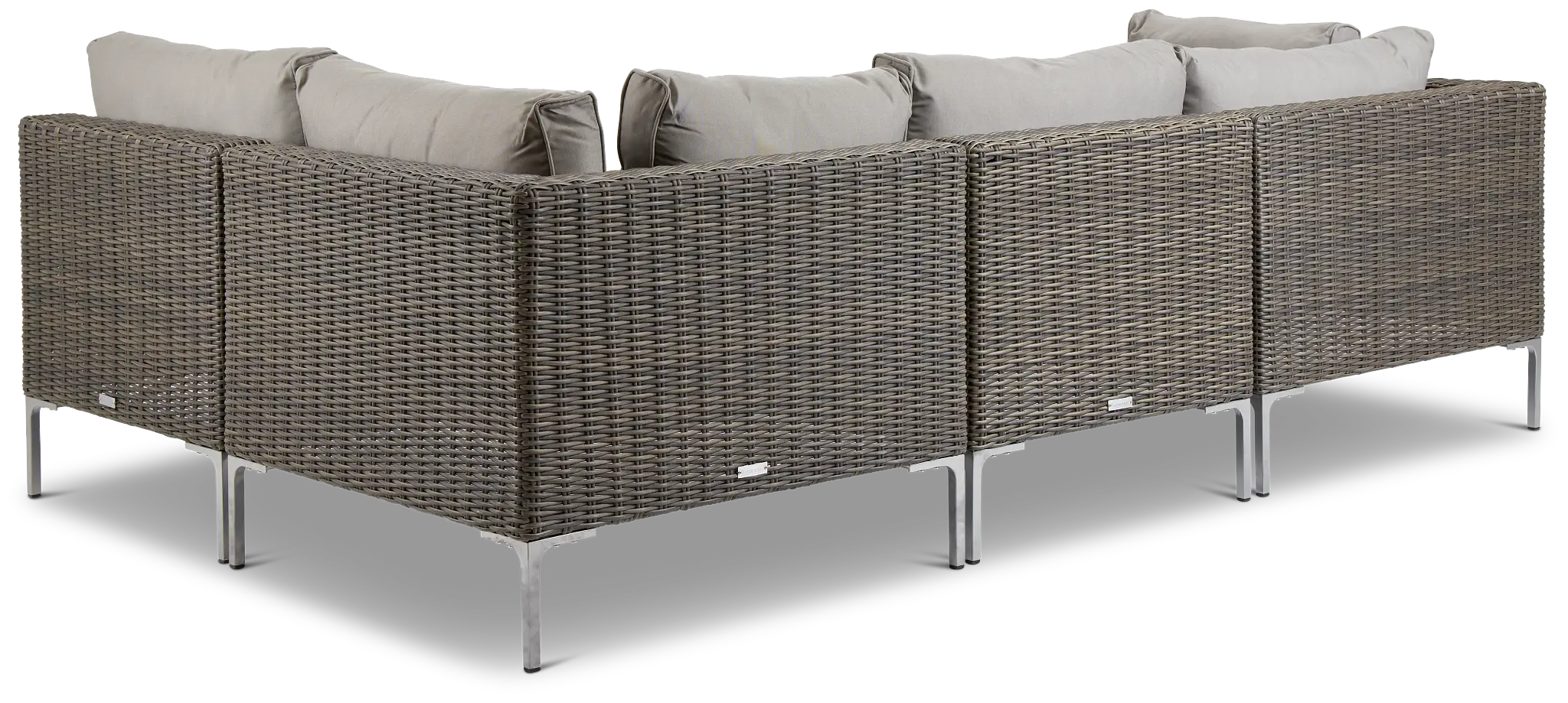 Tulum Gray Woven 4-piece Modular Sectional Tulum Gray Woven 4-piece Modular Sectional