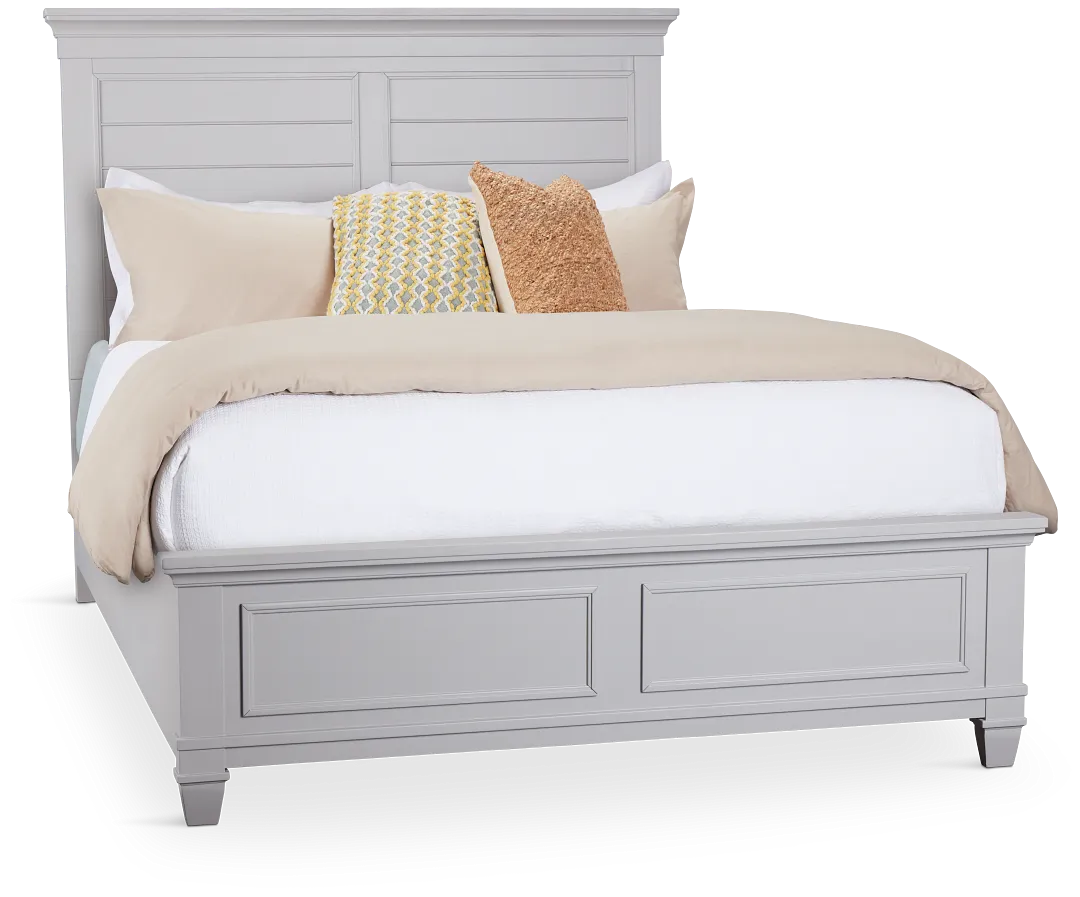 Cape Cod Gray Panel Bed