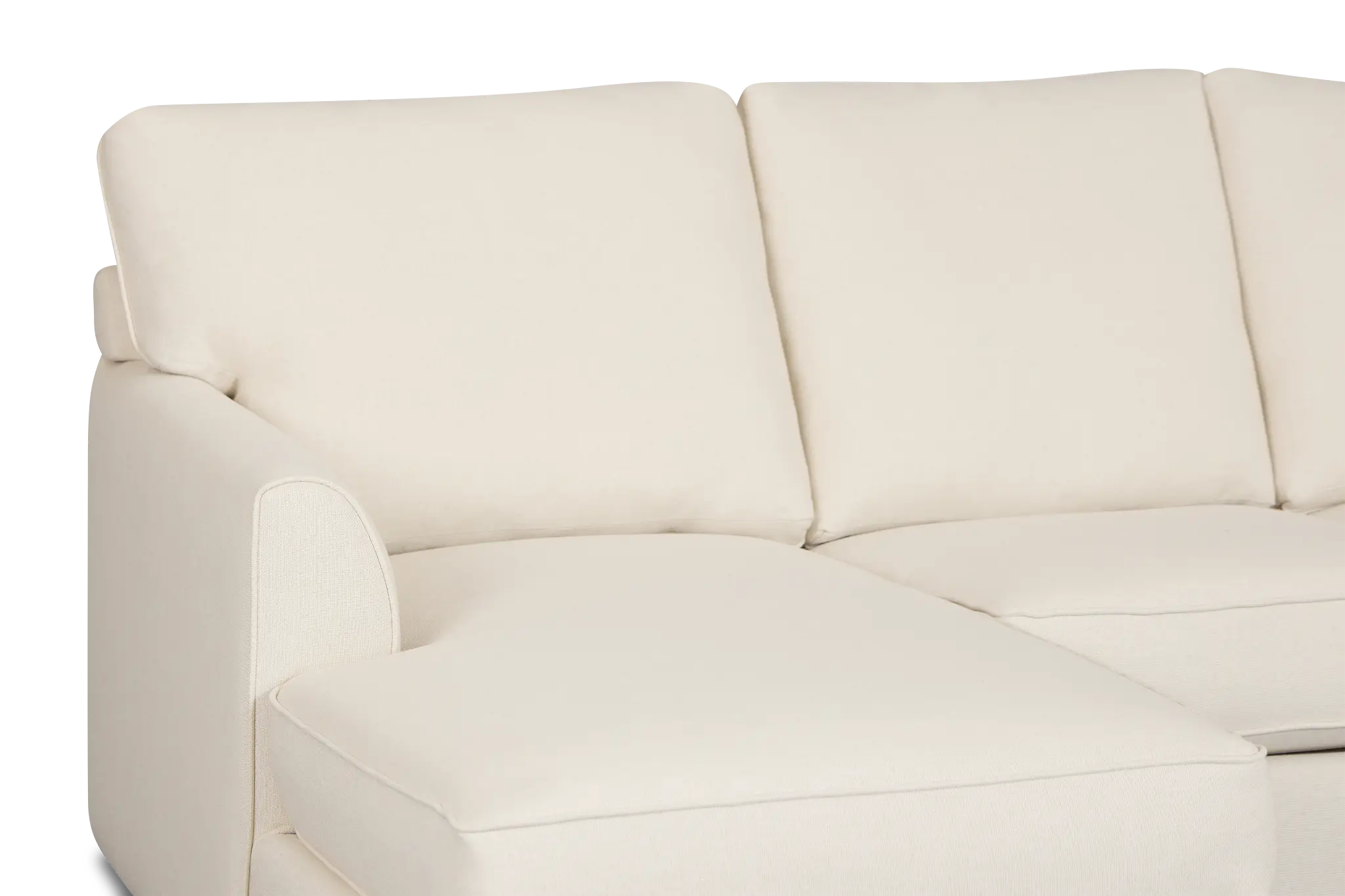 Tate Light Beige Fabric Large Left Chaise Sectional Tate Light Beige Fabric Large Left Chaise Sectional