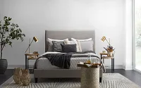 Lucy Light Gray Uph Platform Bed