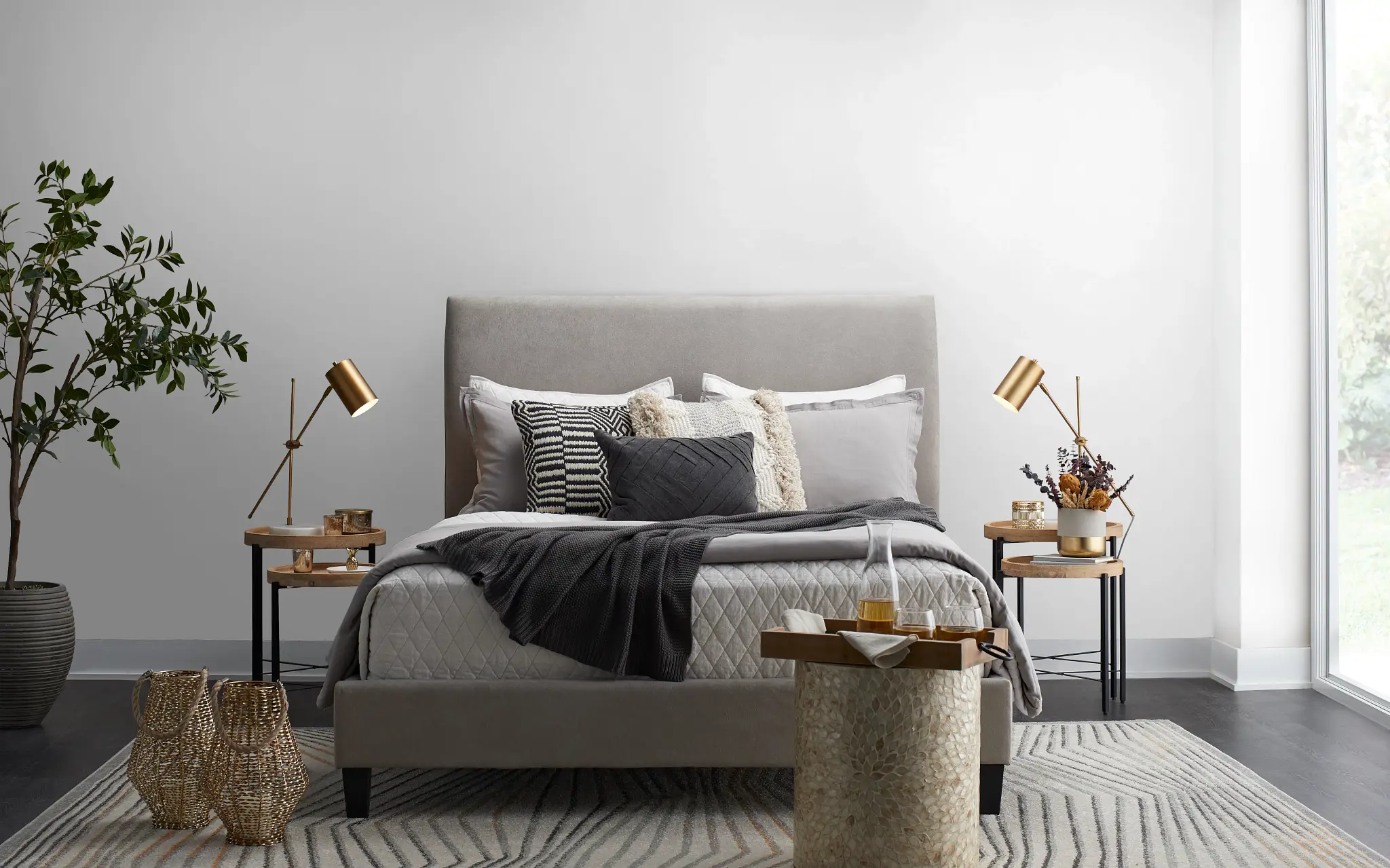 Lucy Upholstered Bed – Soft, Sleek, and Timeless  
