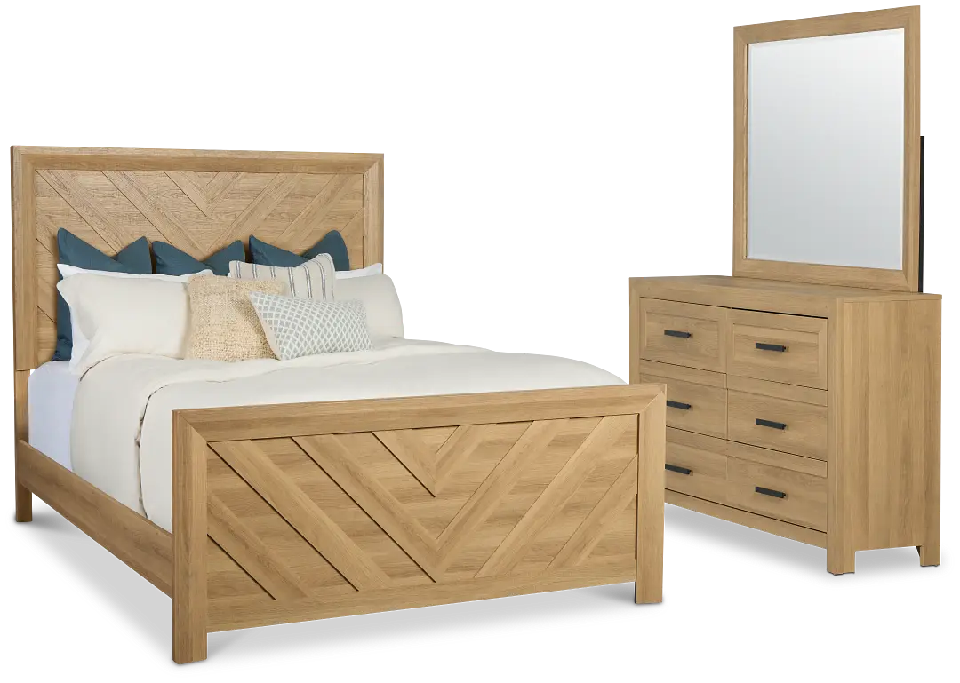 Delray Light Tone Panel Bedroom Delray Light Tone Panel Bedroom