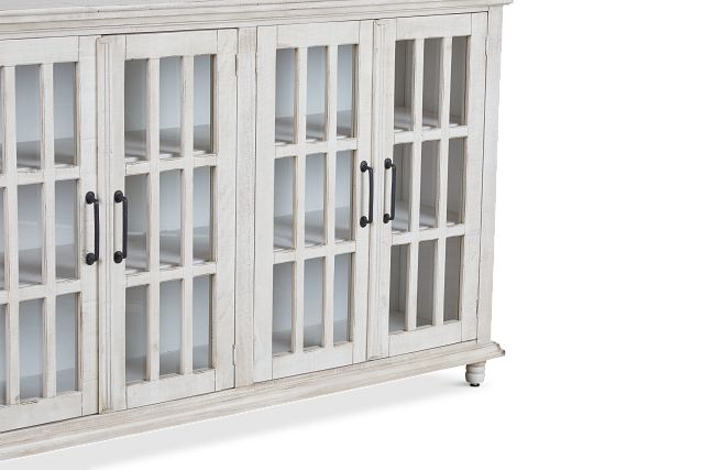 Lucas White Wood Four-door Cabinet