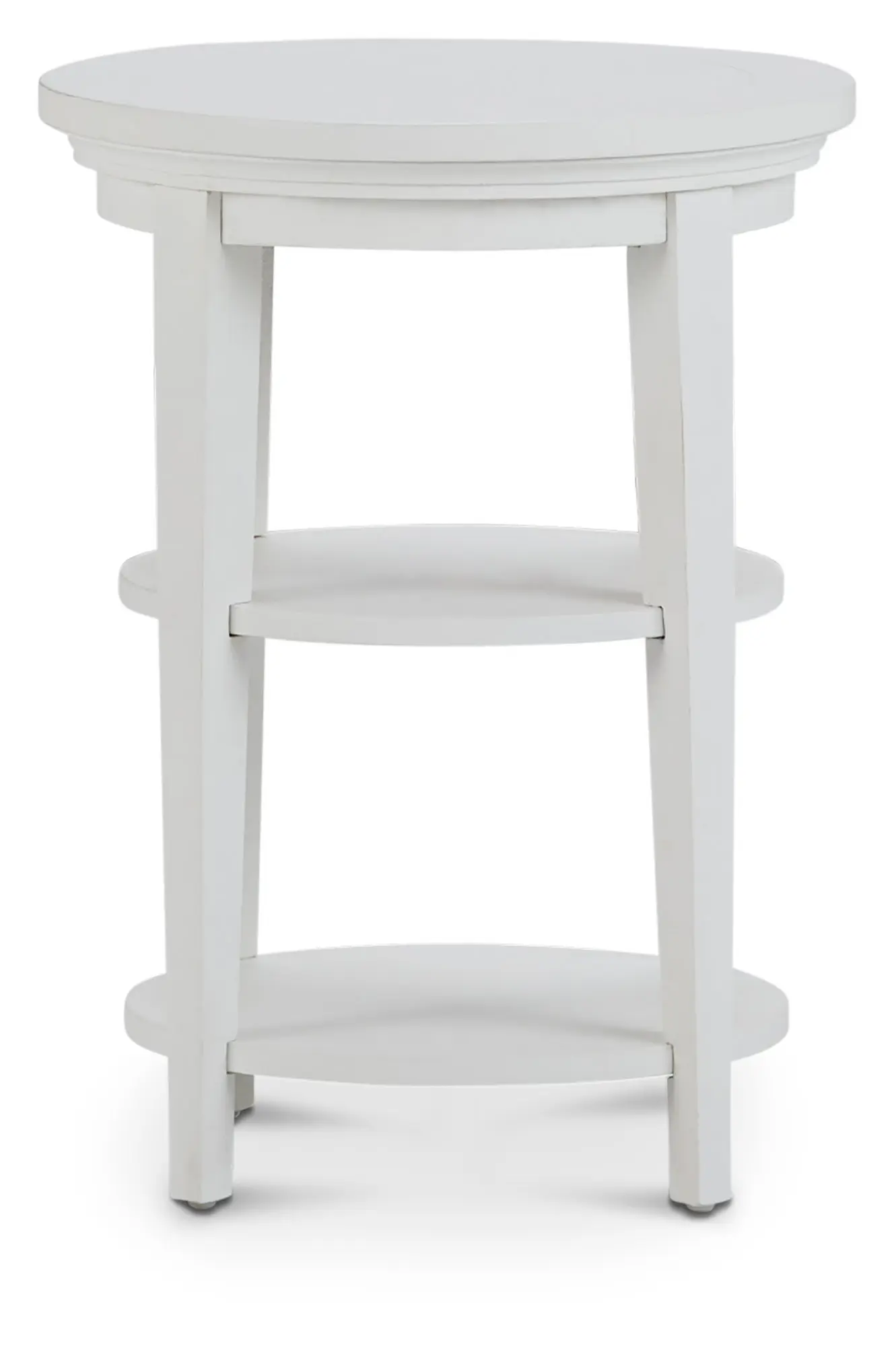 Heron Cove White Round End Table Heron Cove White Round End Table