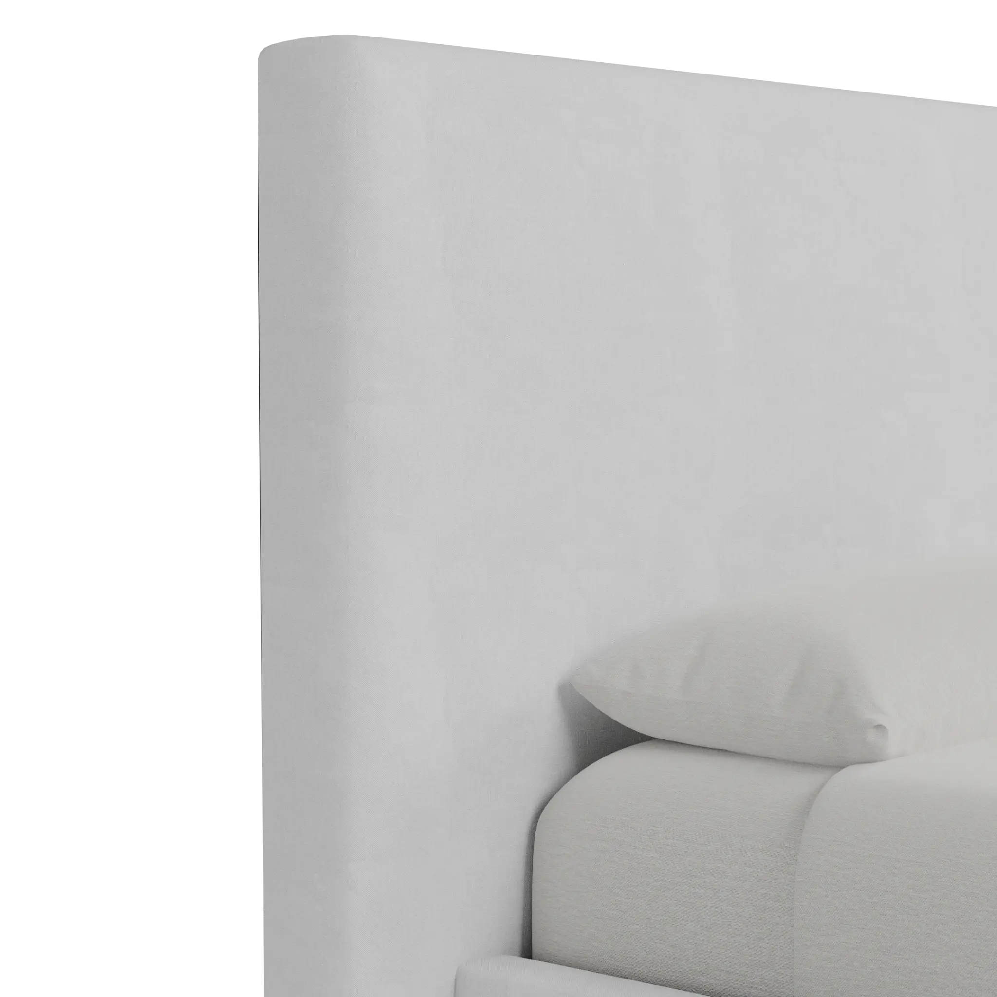 Grayton Peyton White 54" Upholstered Platform Bed Grayton Peyton White 54" Upholstered Platform Bed