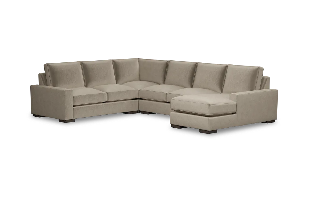 Edgewater Joya Beige Medium Right Chaise Sectional