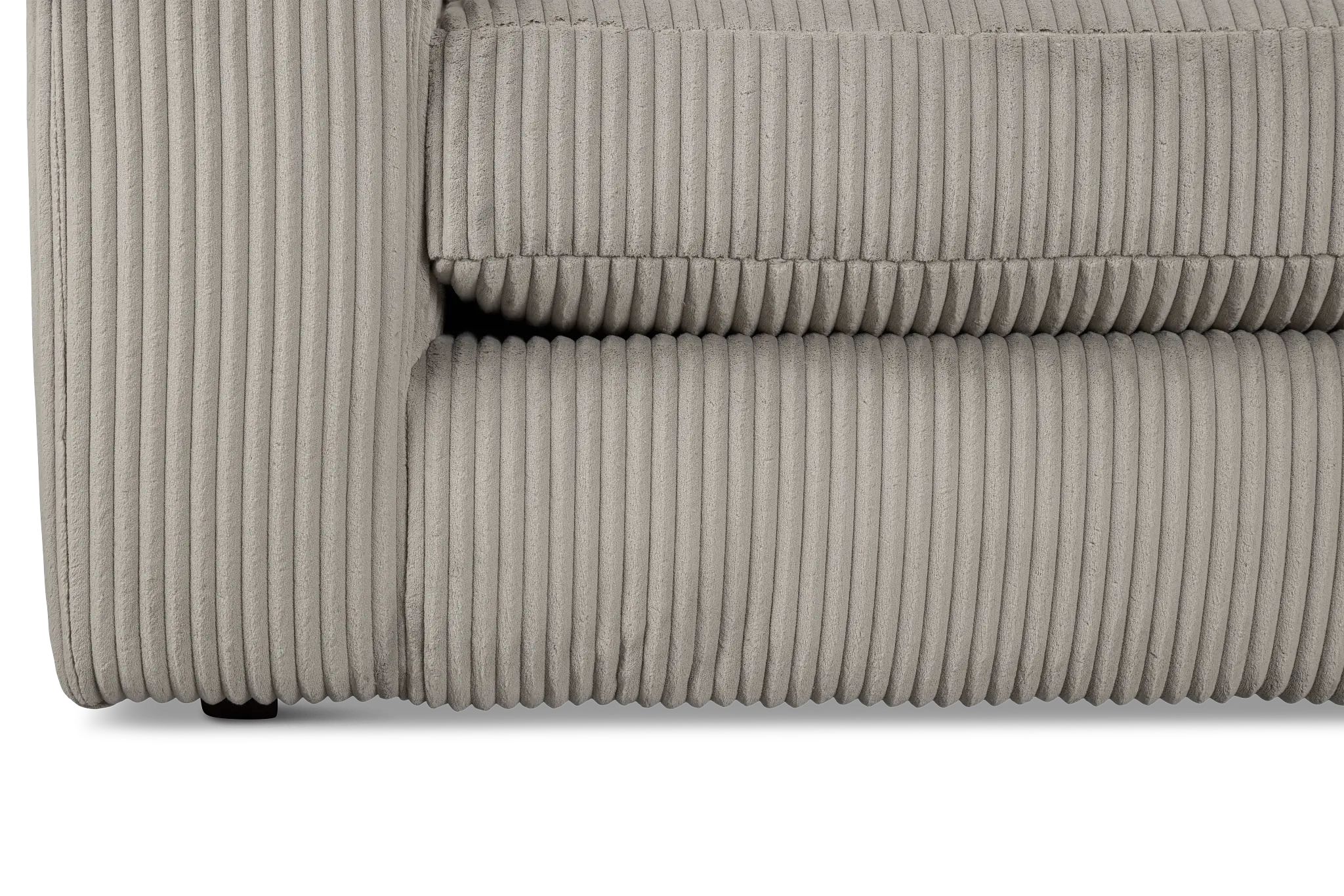 Charlie Gray Fabric Small Right Chaise Sectional Charlie Gray Fabric Small Right Chaise Sectional