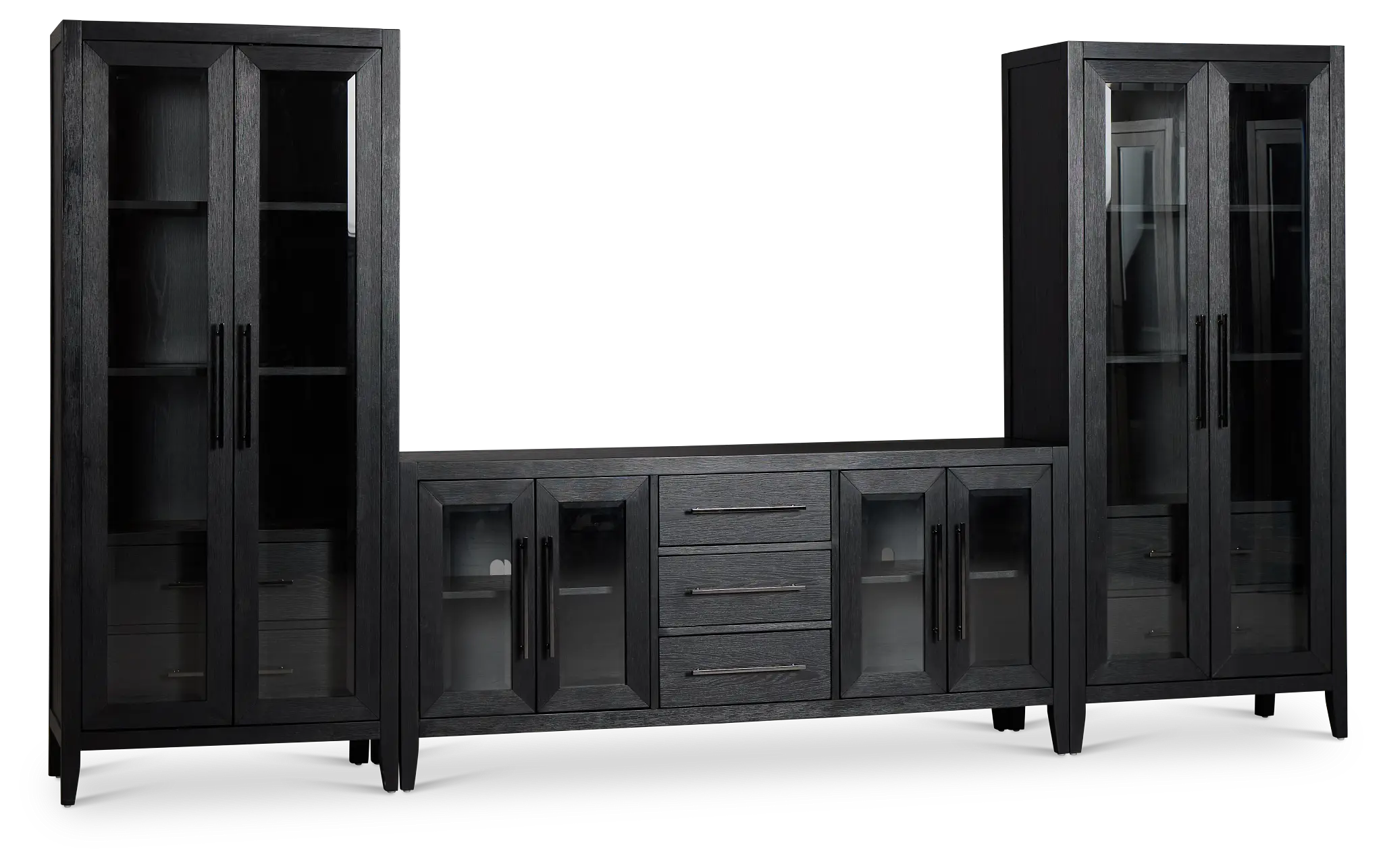 Alden Black 70" Entertainment Wall Alden Black 70" Entertainment Wall