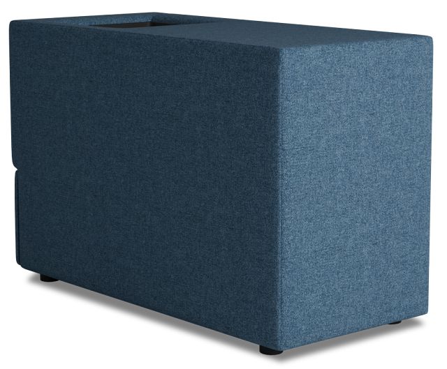 Citymod Blue Fabric Itable Media Console With Storage Drawer