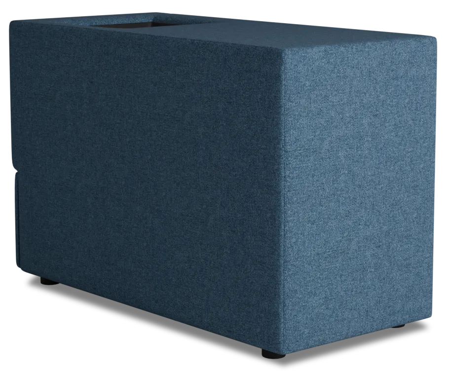 Citymod Blue Fabric Itable Media Console With Storage Drawer