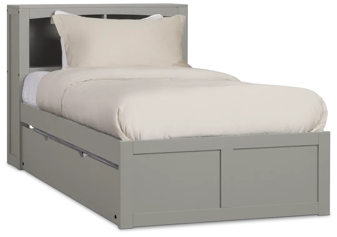 Charleston Gray Bookcase Trundle Bed Charleston Gray Bookcase Trundle Bed