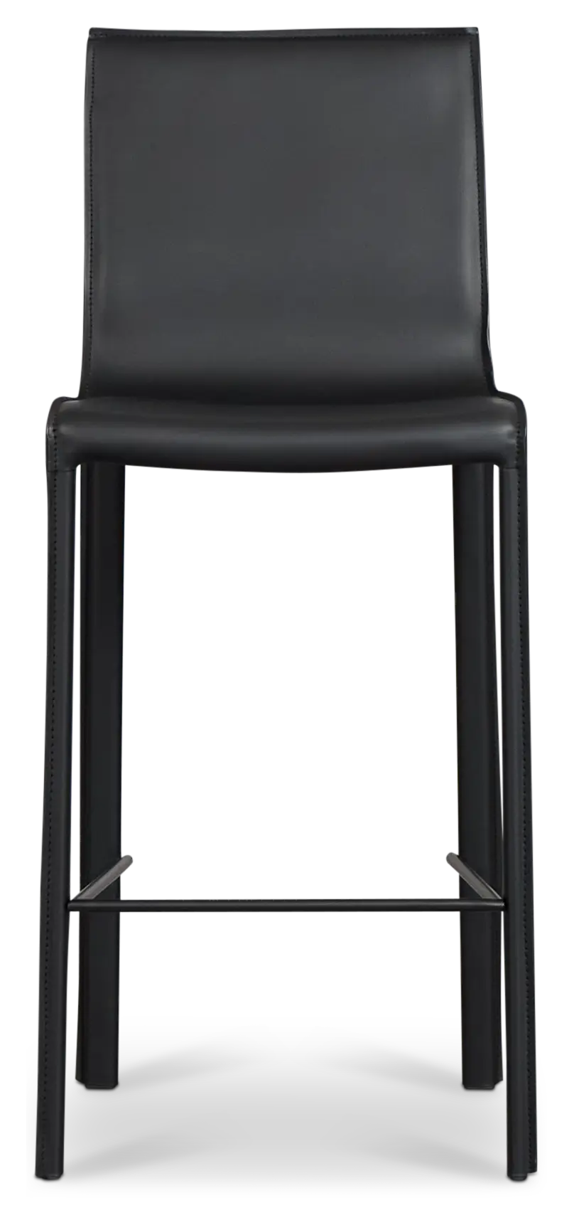 Lagos Black 27" Upholstered Barstool Lagos Black 27" Upholstered Barstool