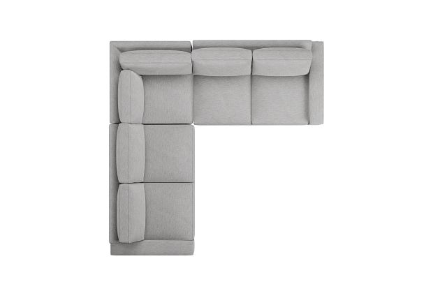 Edgewater Maguire Gray Small Two-arm Sectional