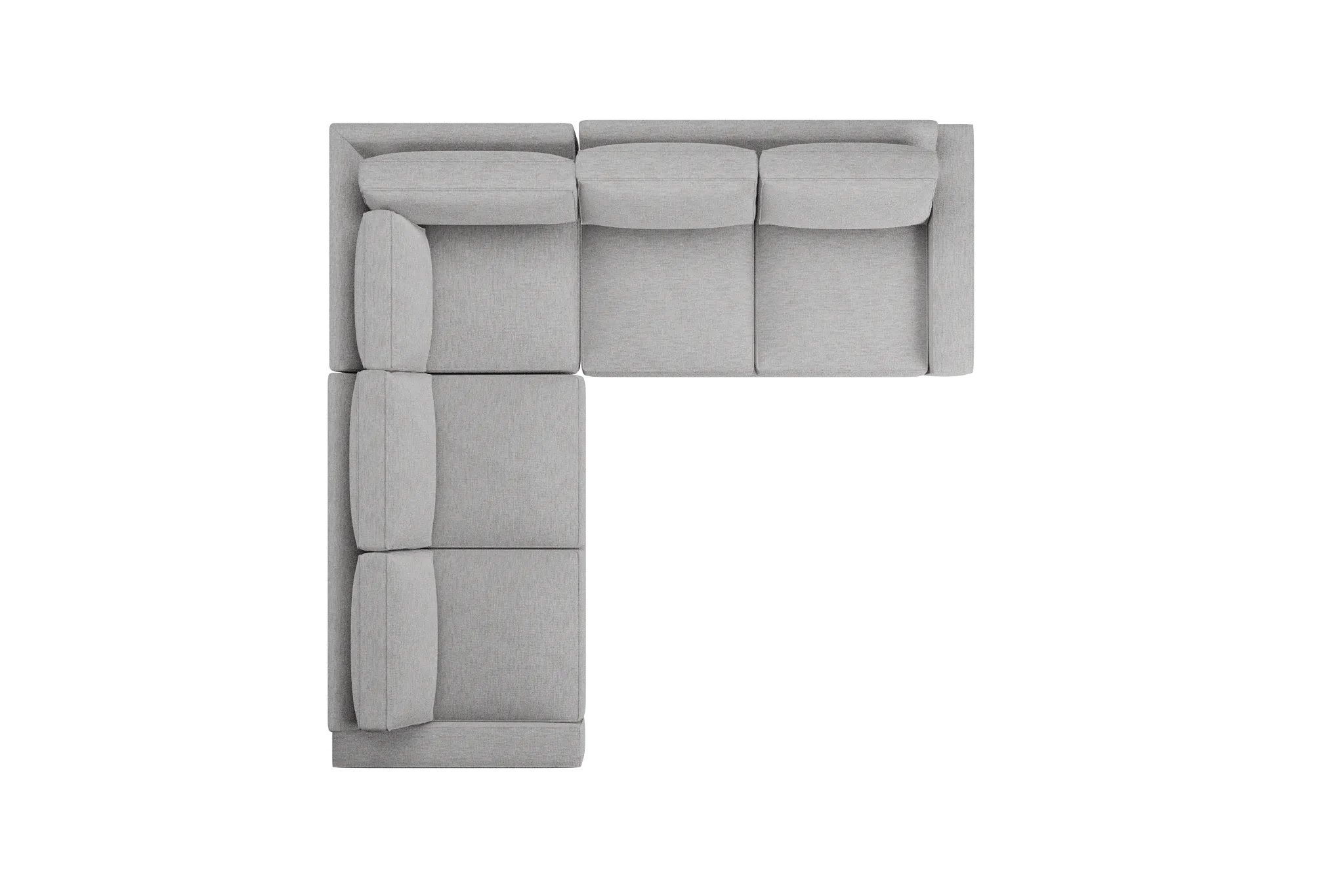 Edgewater Maguire Gray Small Two-arm Sectional