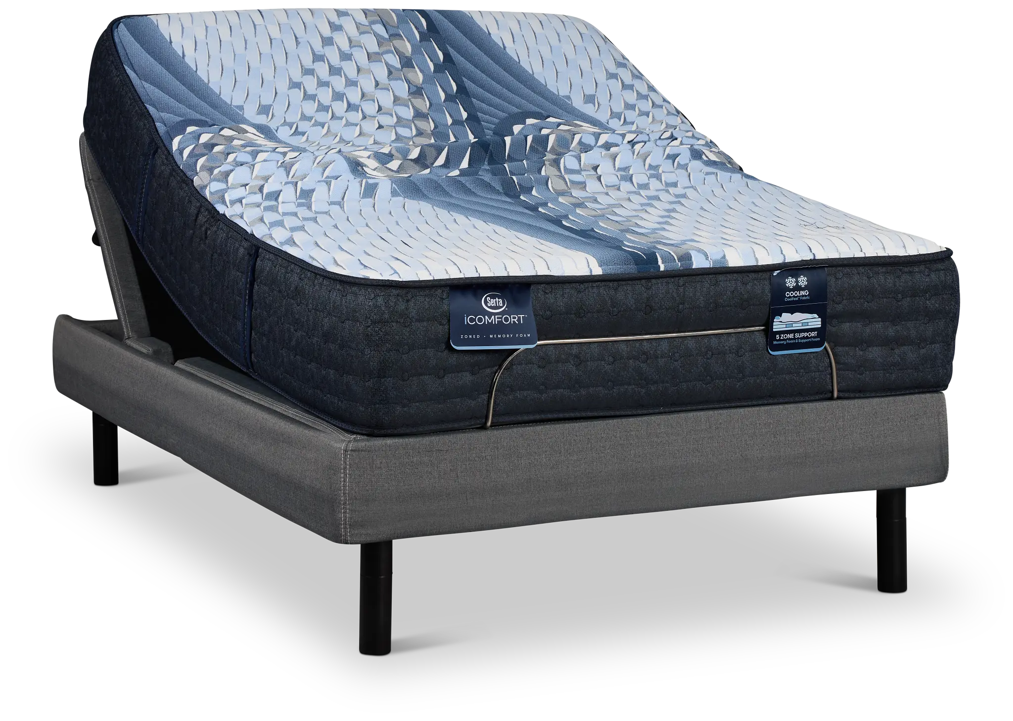 Serta Icomfort Aveda Plush Motion Perfect 4 Adjustable Base Set Serta Icomfort Aveda Plush Motion Perfect 4 Adjustable Base Set