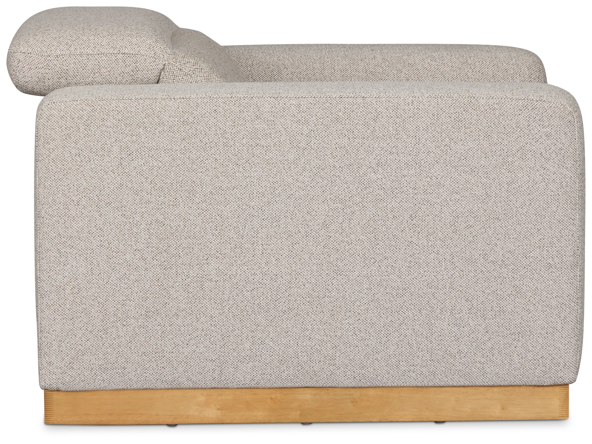 Leona Light Gray Fabric Power Recliner With Power Headrest