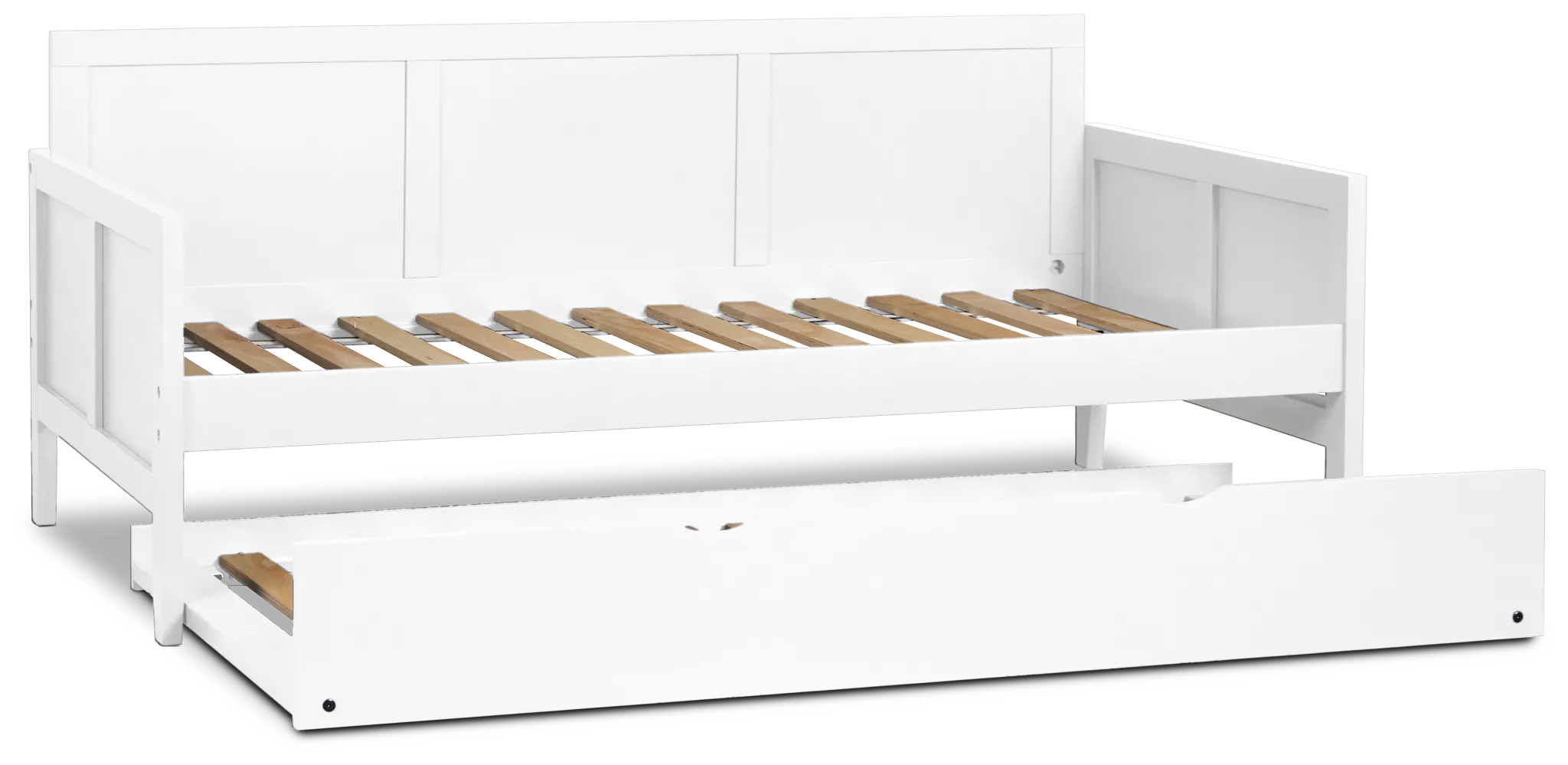 Charleston White Panel Trundle Bed