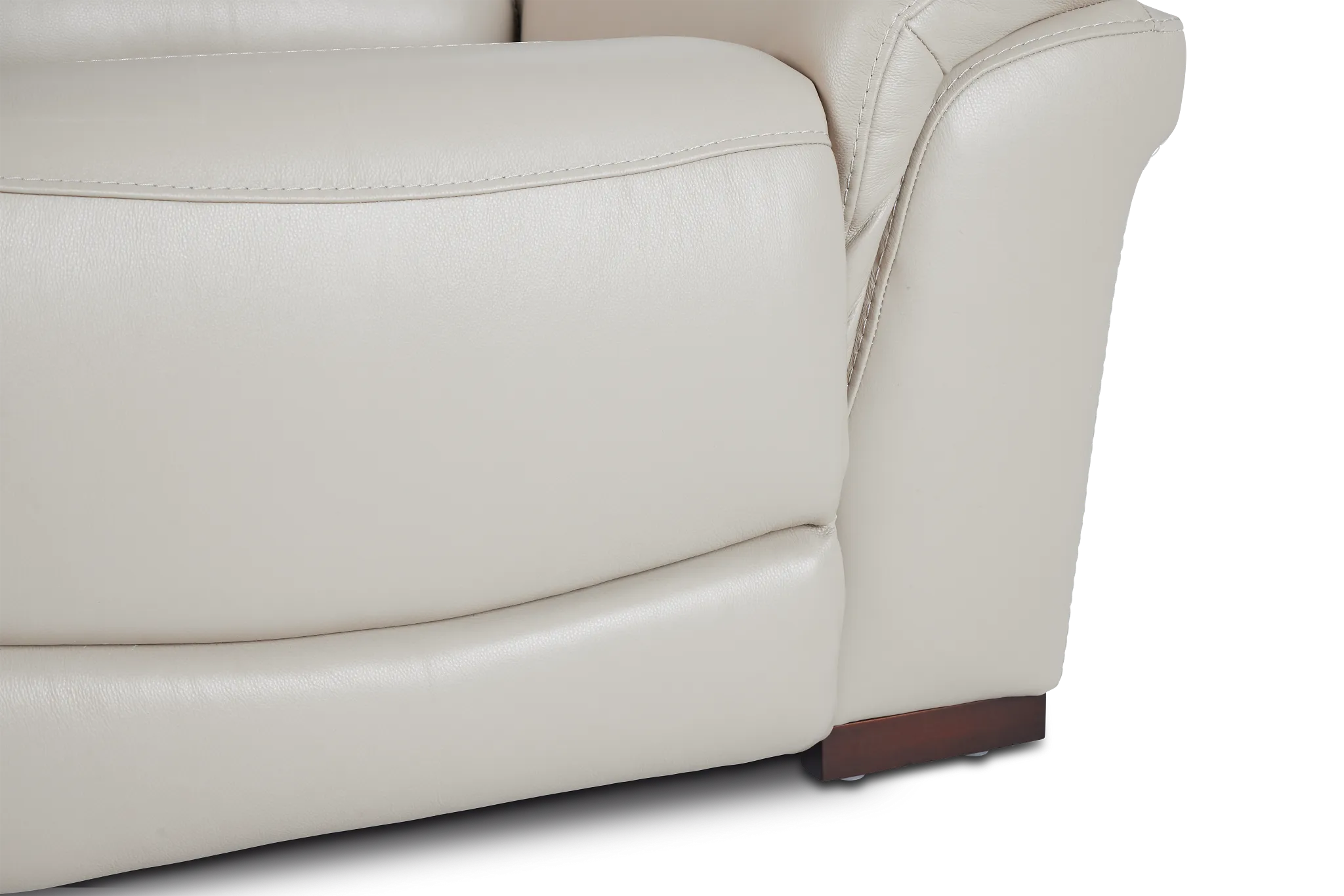 Sentinel Taupe Lthr/vinyl Power Recliner With Power Headrest