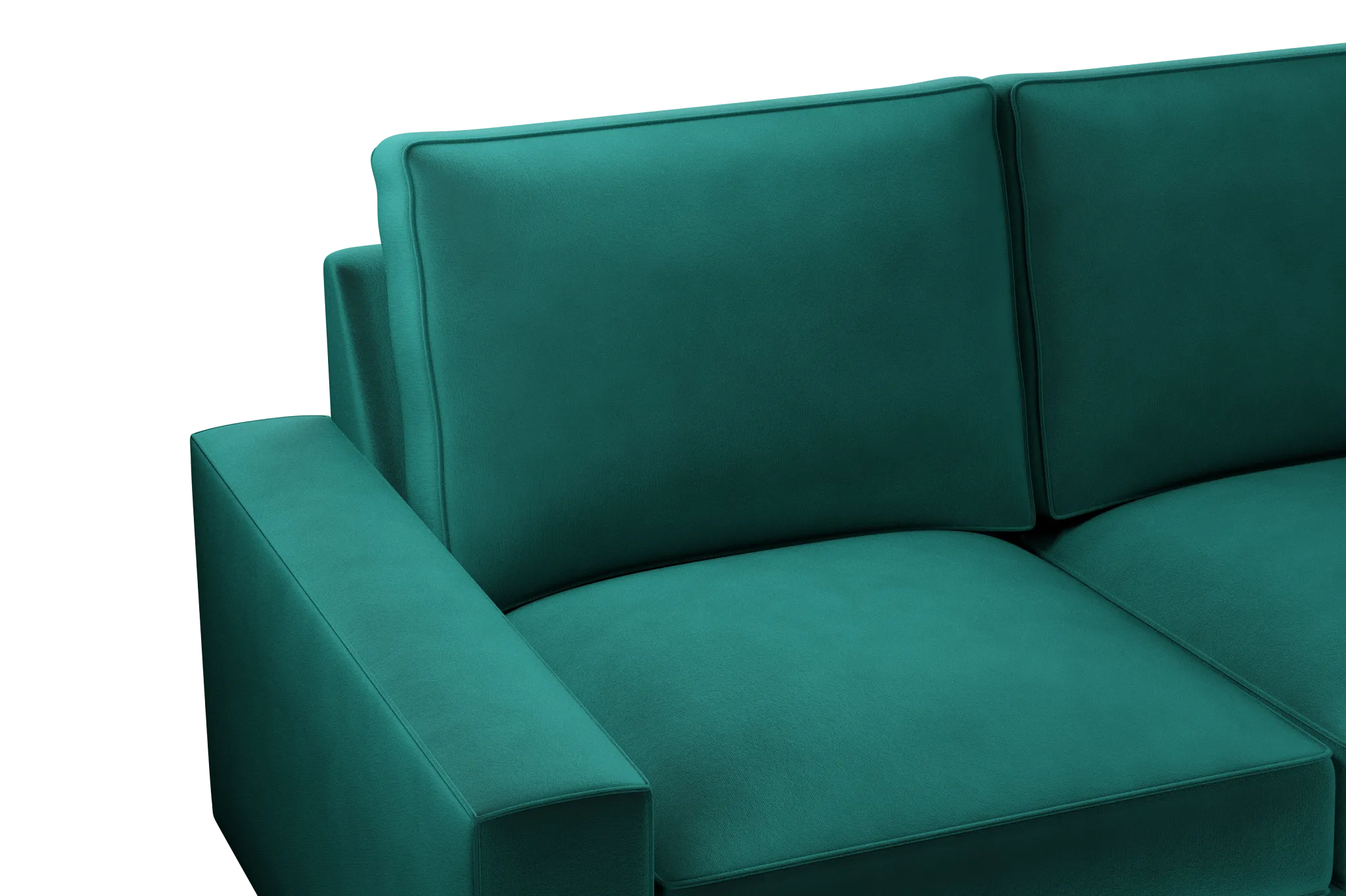 Edgewater Joya Green Small Two-arm Sectional