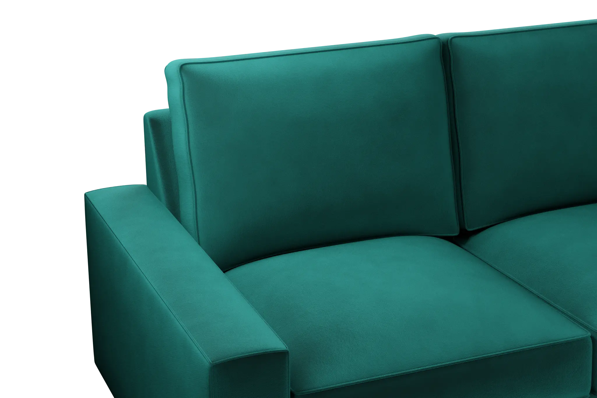 Edgewater Joya Green Small Two-arm Sectional Edgewater Joya Green Small Two-arm Sectional