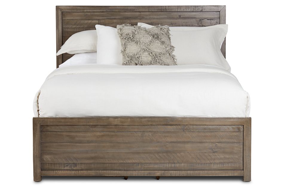 Seattle Gray Wood Platform Storage Bed Bedroom Beds City Furniture Seattle Gray Wood Platform Storage Bed, Rancho King Bed Pine