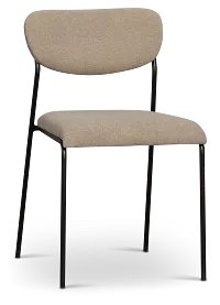 Lynden Gray Metal Upholstered Side Chair