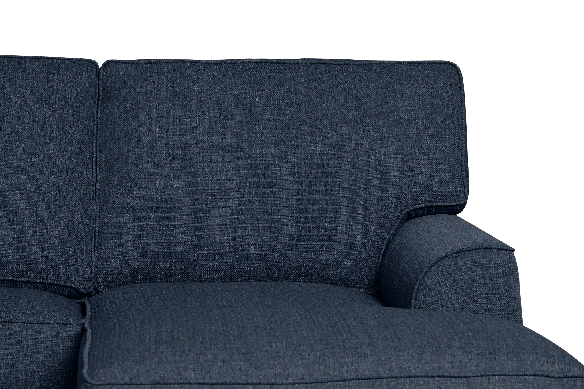 Sinclair Dark Blue Fabric Medium Right Chaise Sectional Sinclair Dark Blue Fabric Medium Right Chaise Sectional