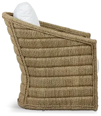 Torren Brown Woven Accent Chair