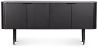 Kayden Black Four-door Cabinet