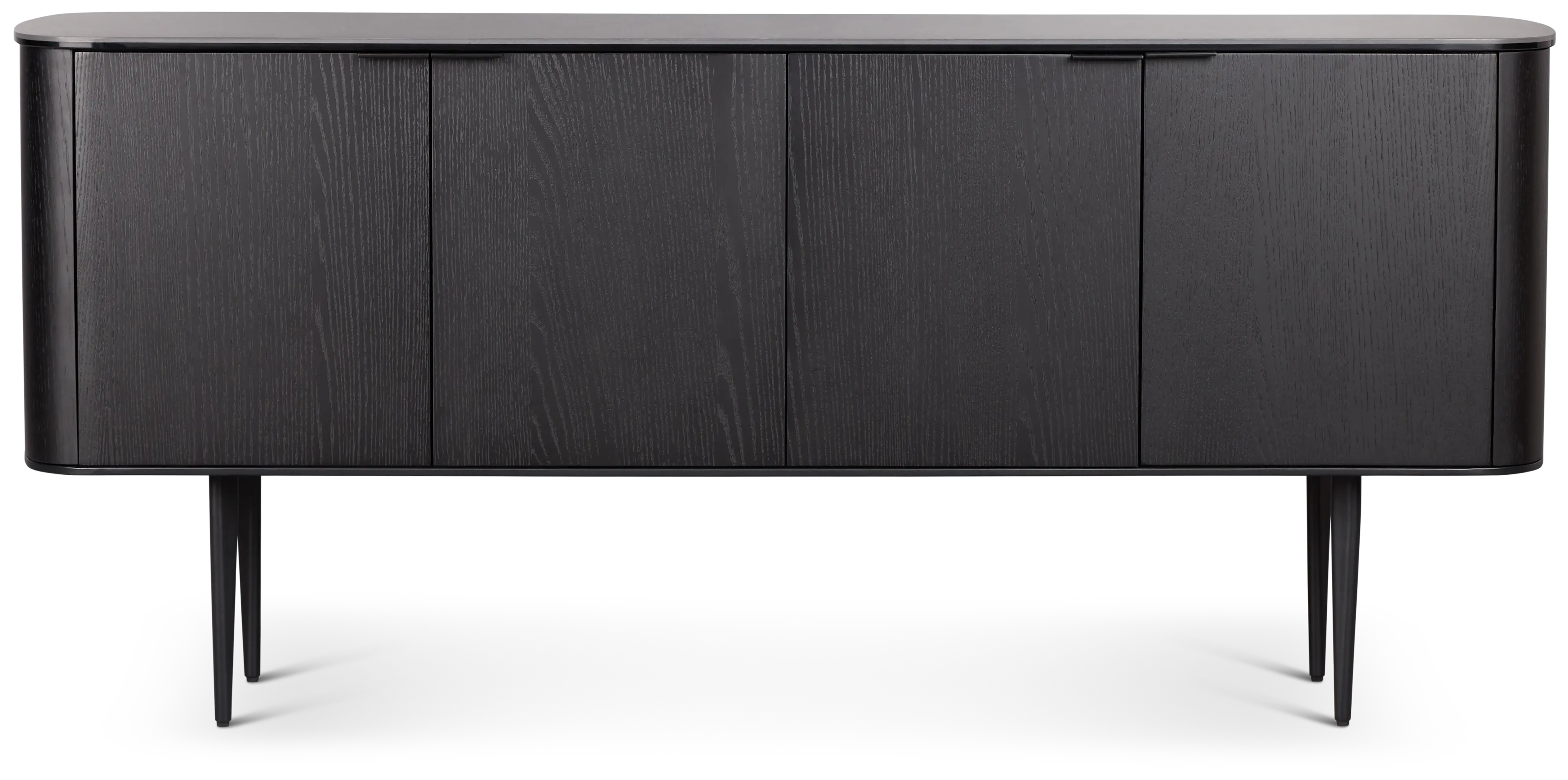 Kayden Black Four-door Cabinet Kayden Black Four-door Cabinet