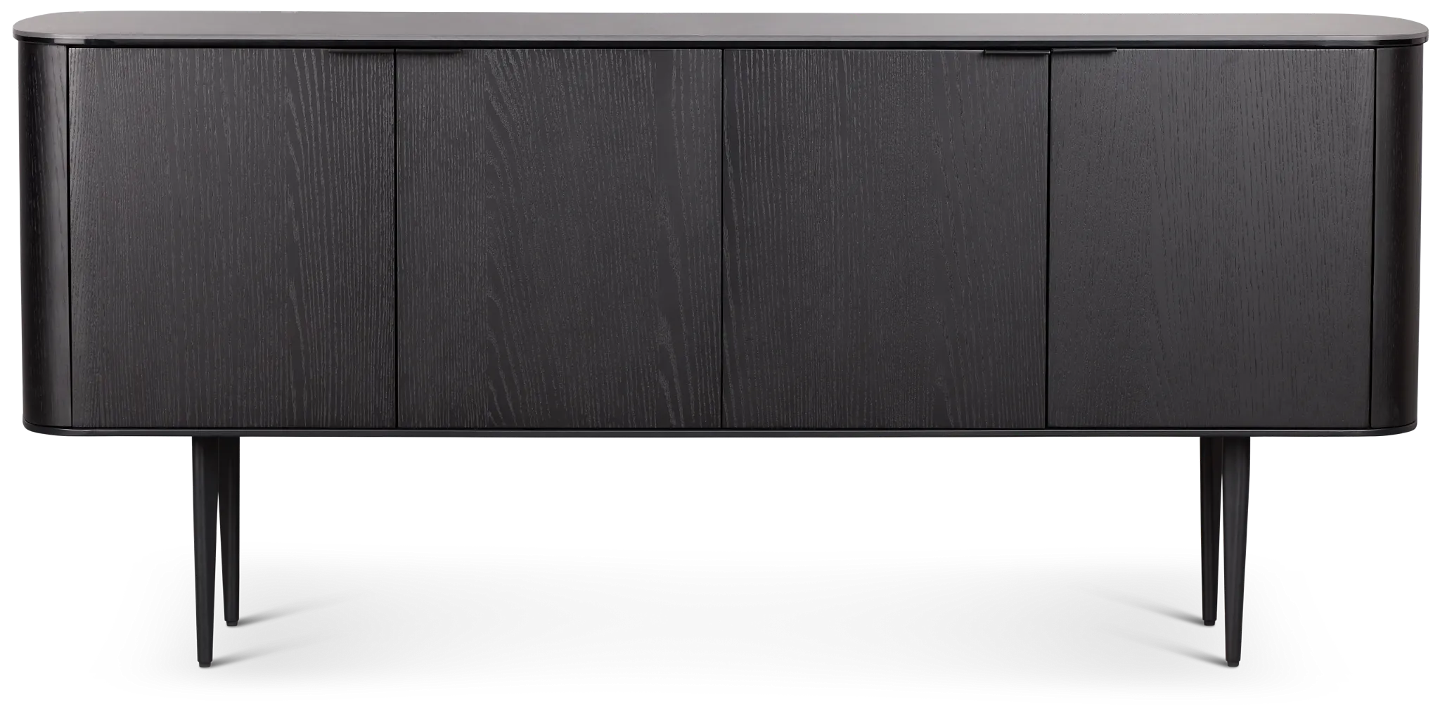 Kayden Black Four-door Cabinet