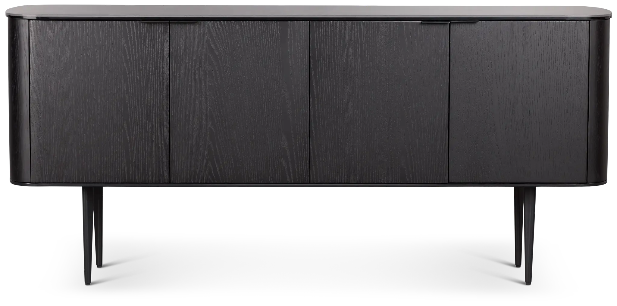Kayden Black Four-door Cabinet Kayden Black Four-door Cabinet